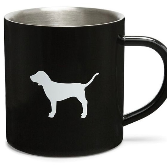 PINK Victoria's Secret Other - New Limited Edition Pink Victoria’s Secret Black Dog Tin Thermal Coffee Cups (2)